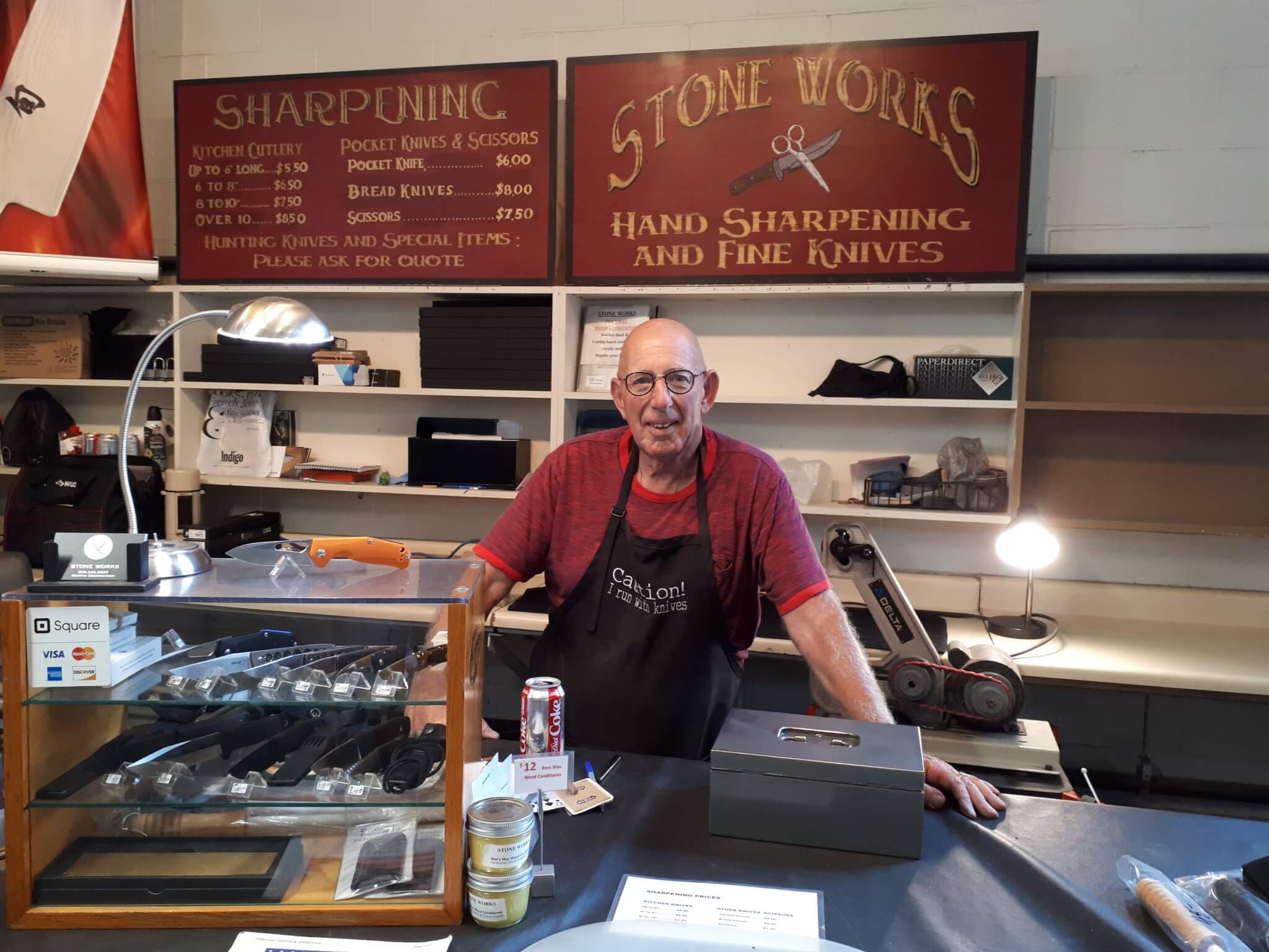 Fredericton Boyce Farmers Market Stone Works Knife Sharpening